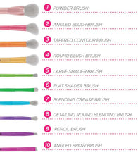 Laden Sie das Bild in den Galerie-Viewer, BH Cosmetics Take Me Back To Brazil Brush Set 10 Brushes